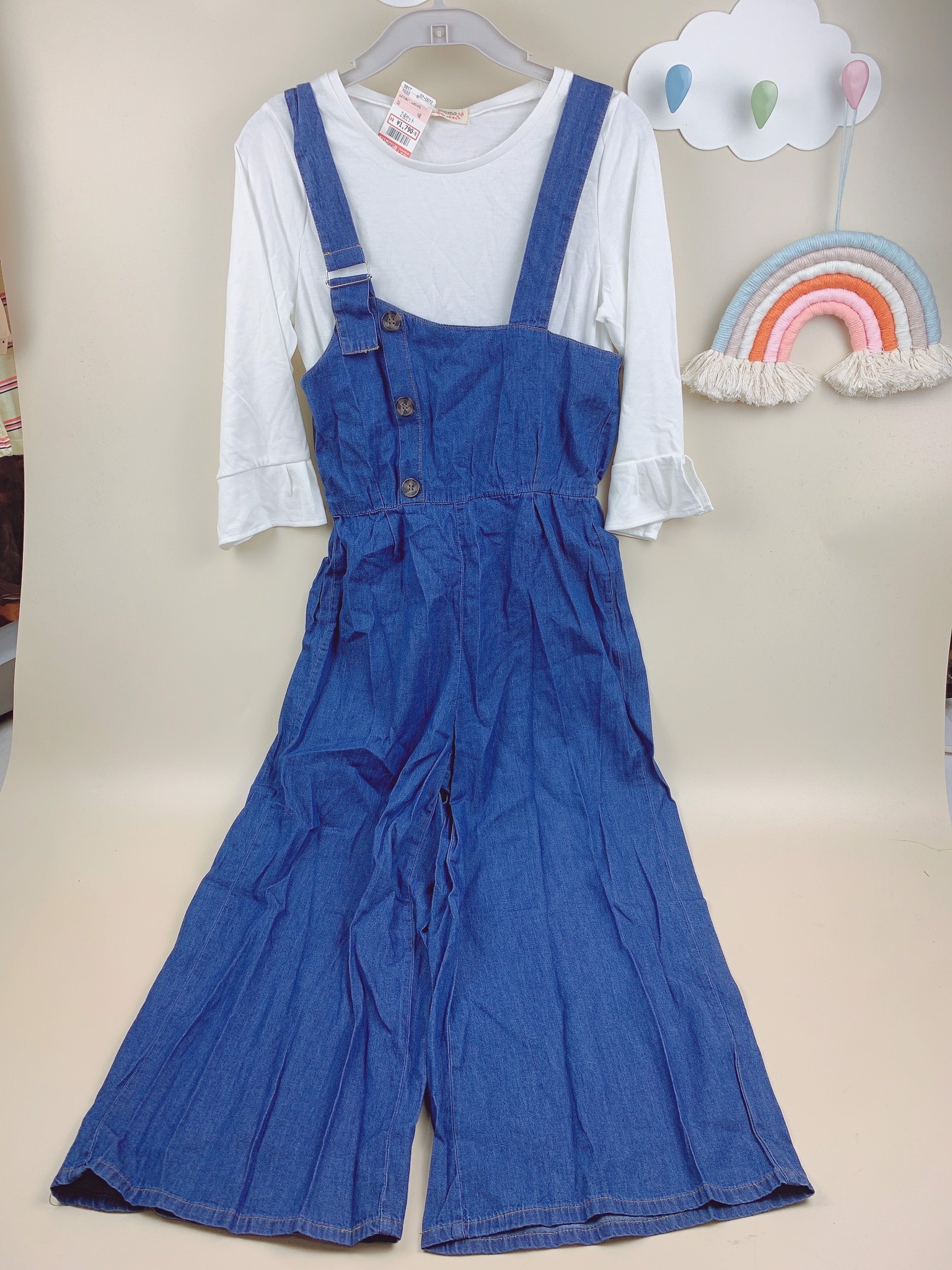 Set Jumpsuit Airly Momo xuất Nhật quần ống xuông kèm áo nhiều màu BG