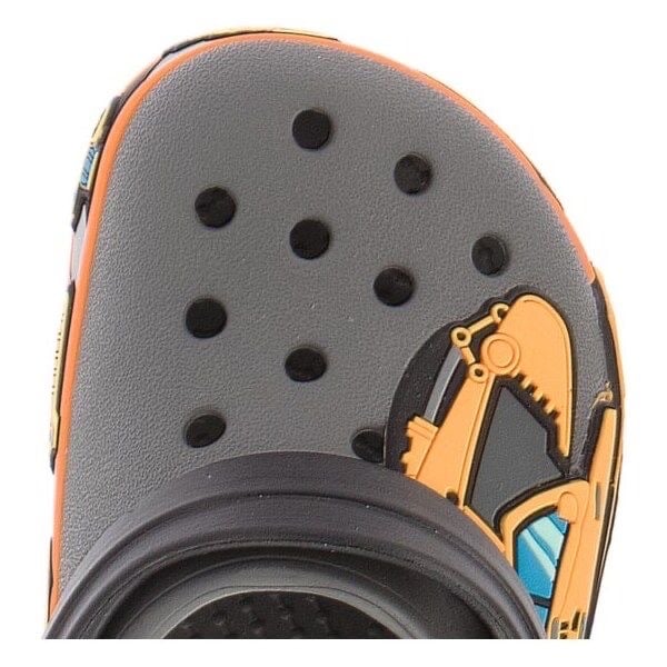 Sục Crocs màu ghi đậm máy xúc BT