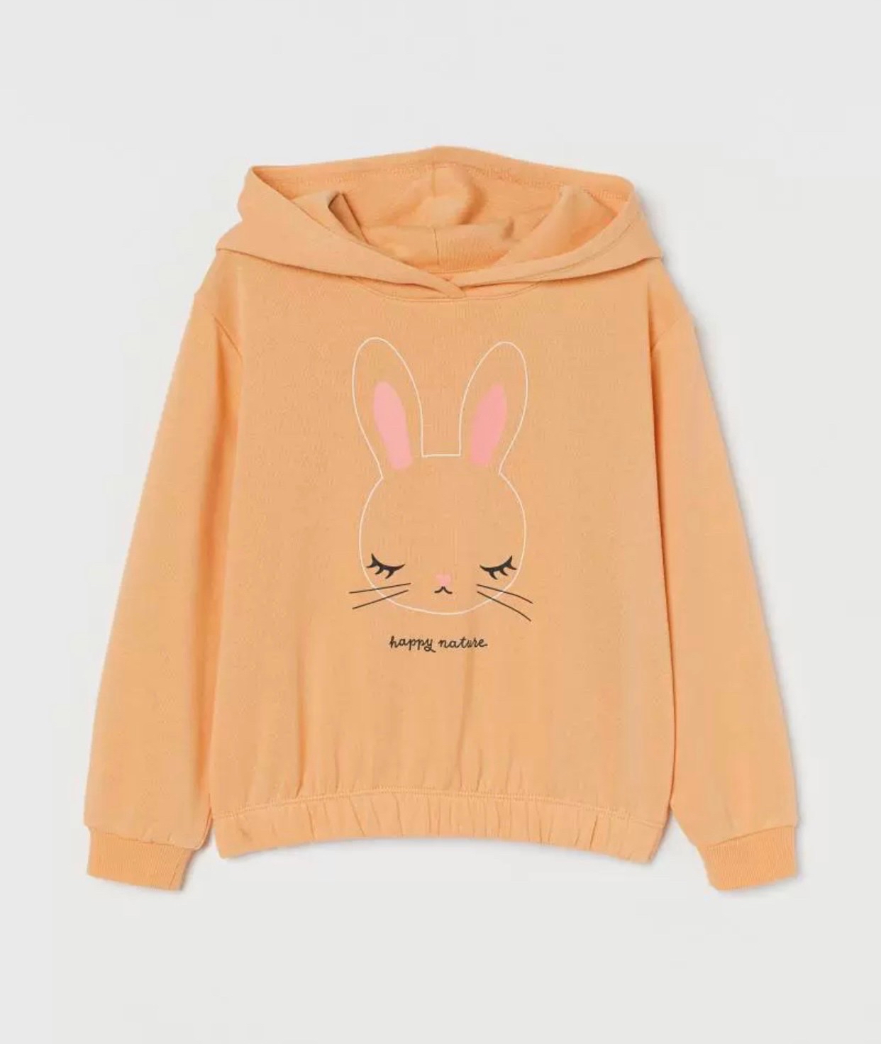Áo nỉ da cá HM hoodie vàng hình thỏ BG