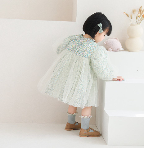 Tất cao cổ Nemo baby 5 màu cổ nhún bèo hoa