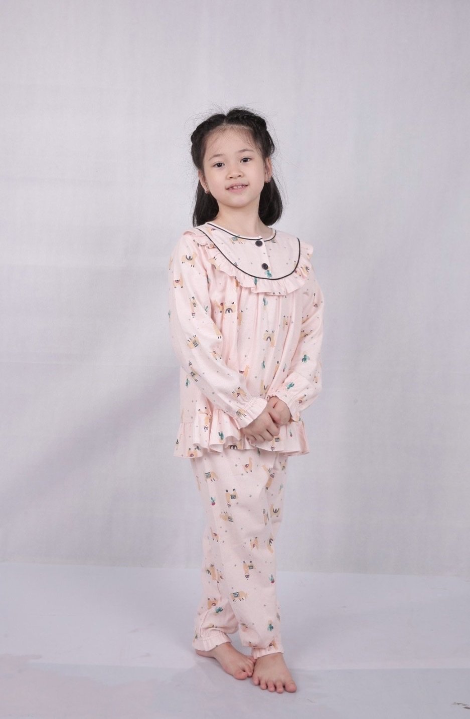 Bộ pyjama Beemon cà bông 2 màu BG
