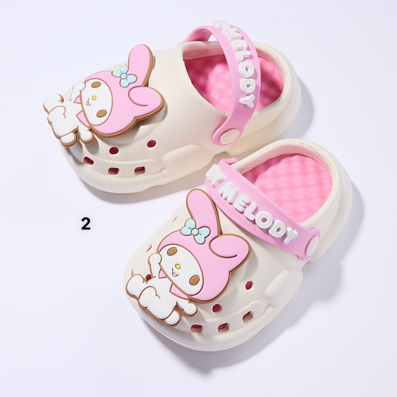 Sục nhựa Kuromi, Hello kitty, Melody nhiều màu BG