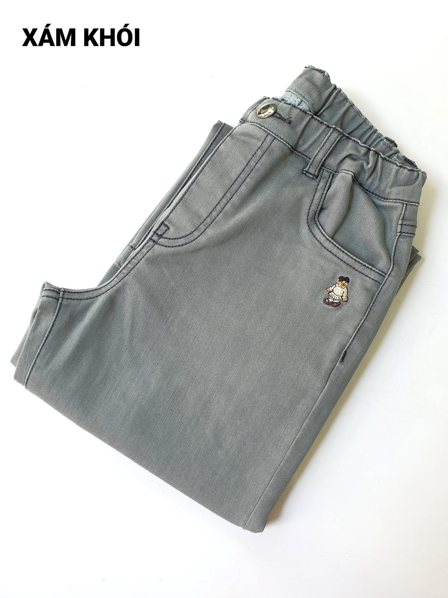 Quần jean mềm Bee Mon ống xuông 5 màu BG size 120 - 160