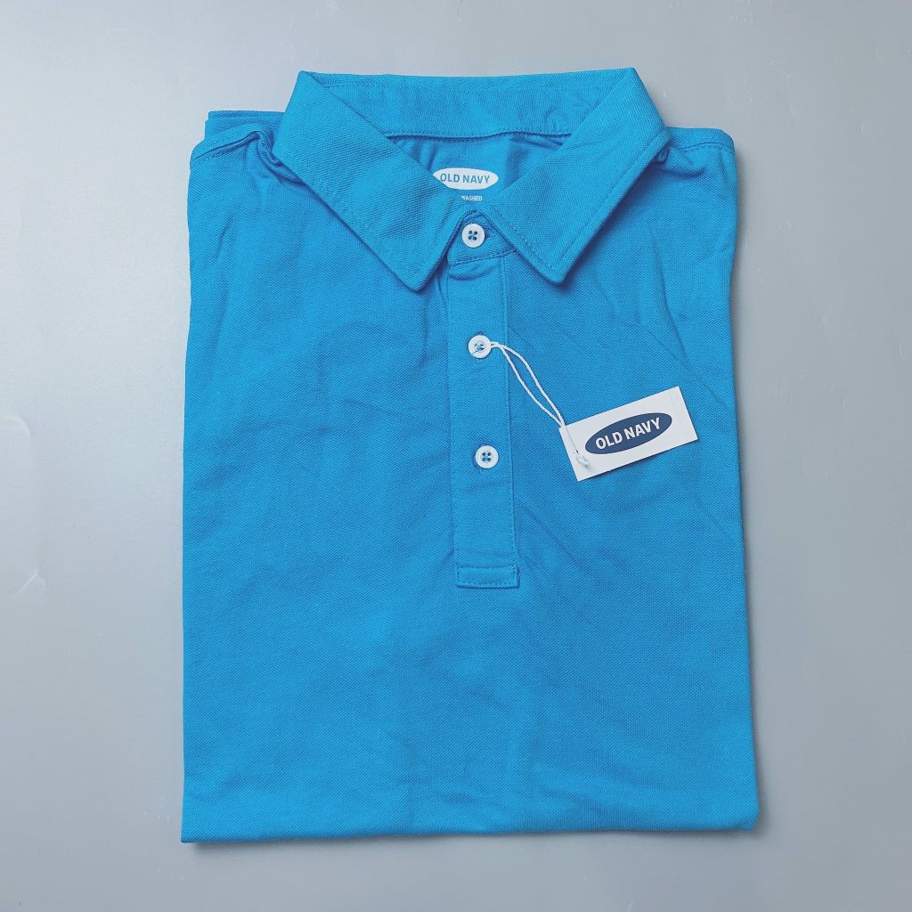 Áo Polo Oldnavy trơn màu (bố) - xanh dương