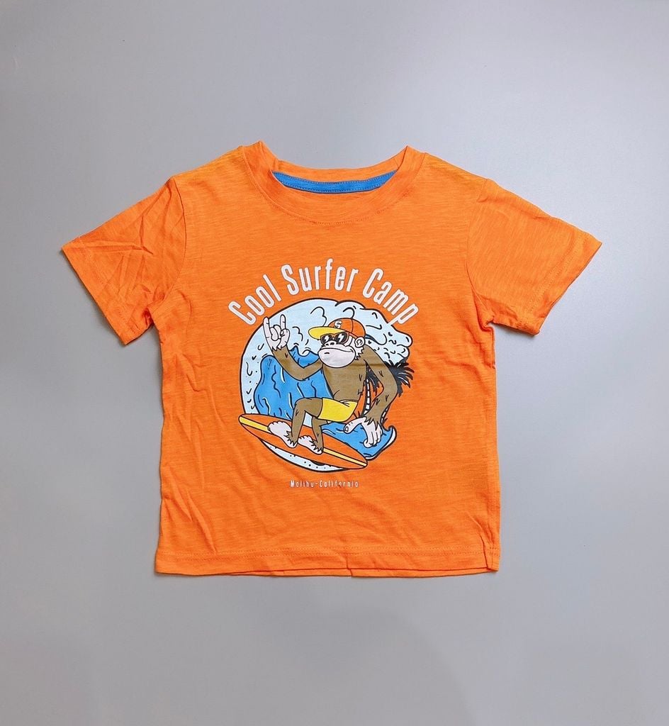 Áo cotton Oldnavy bé trai - Cam khỉ lướt sóng