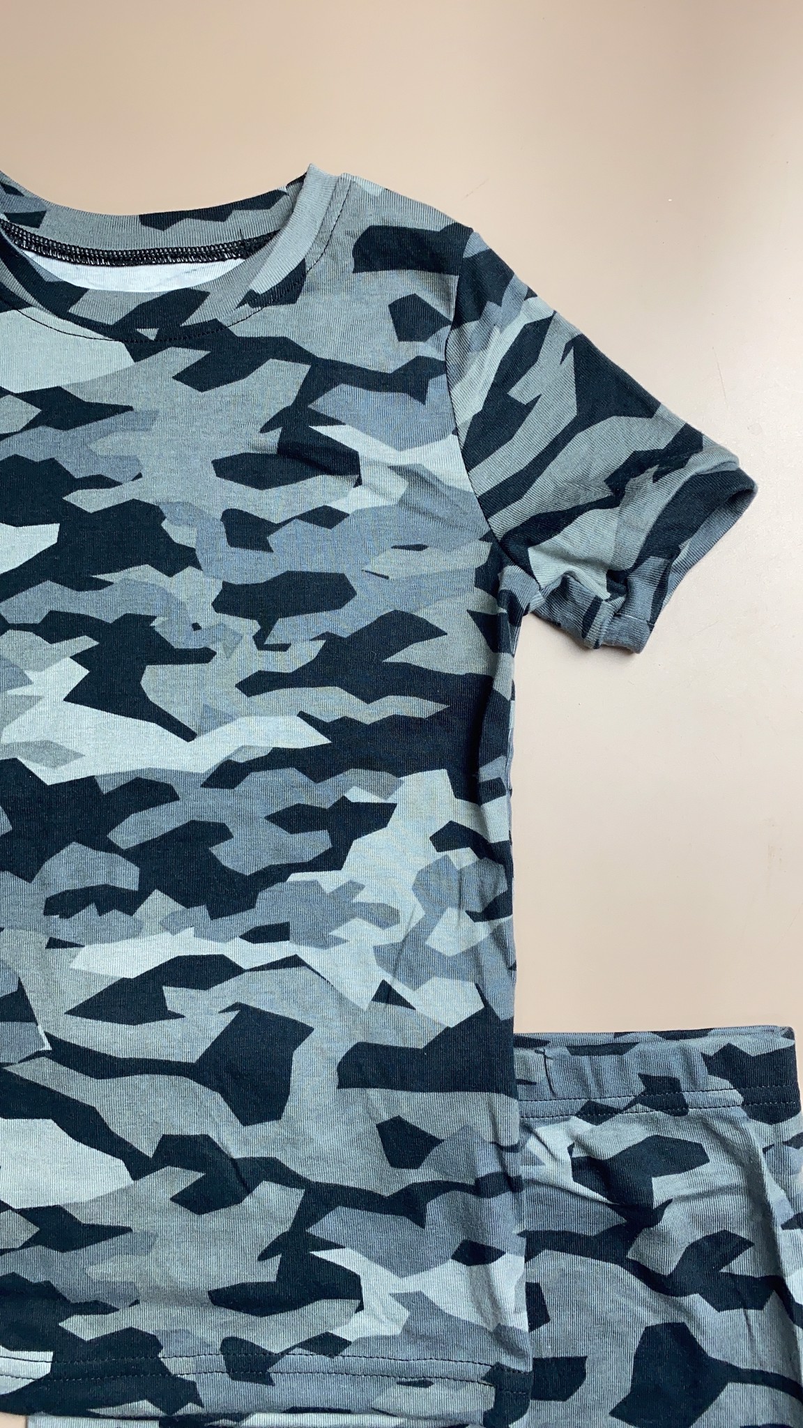 Bộ cotton Kirkland BT - màu ghi đen zanzi