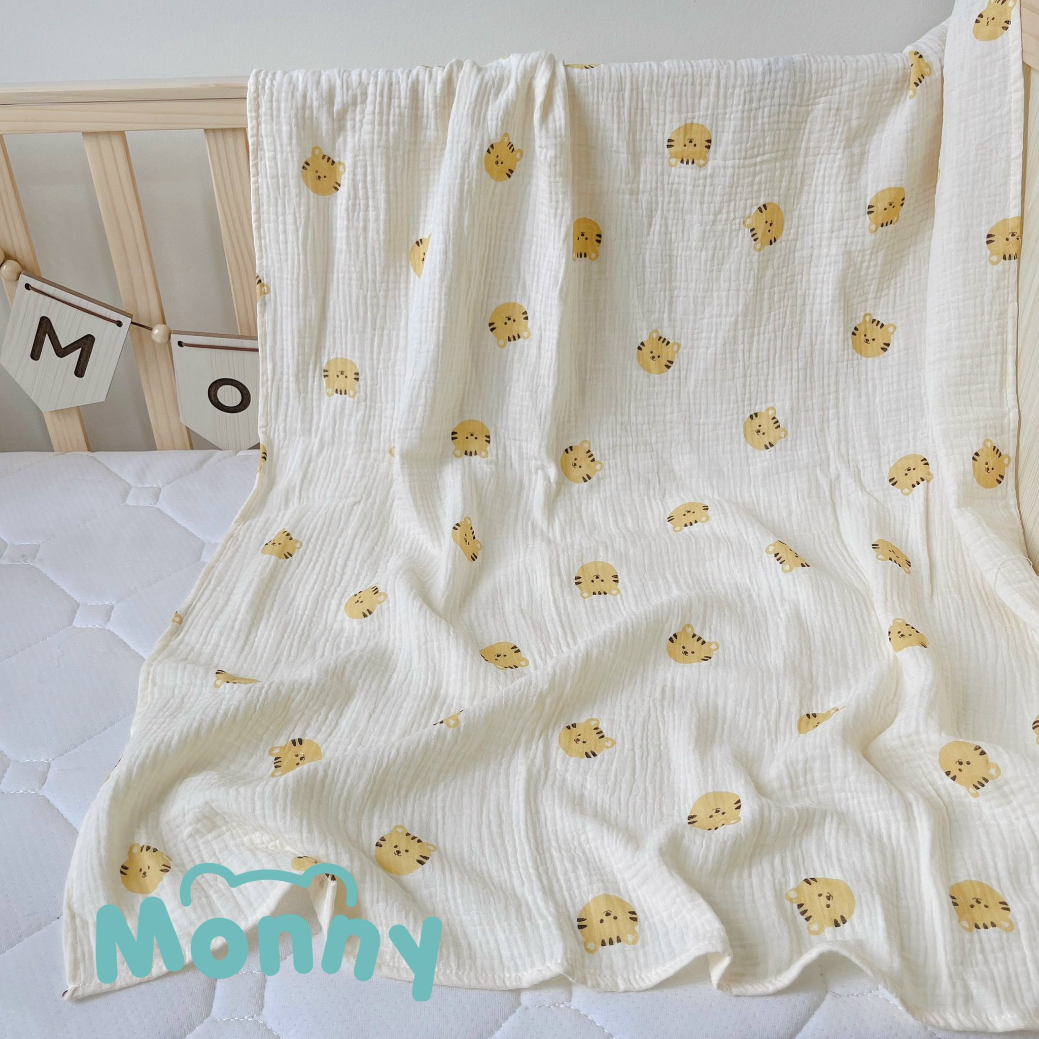 Khăn xô Muslin đa năng 2 lớp Moony ( 80 x 100cm )