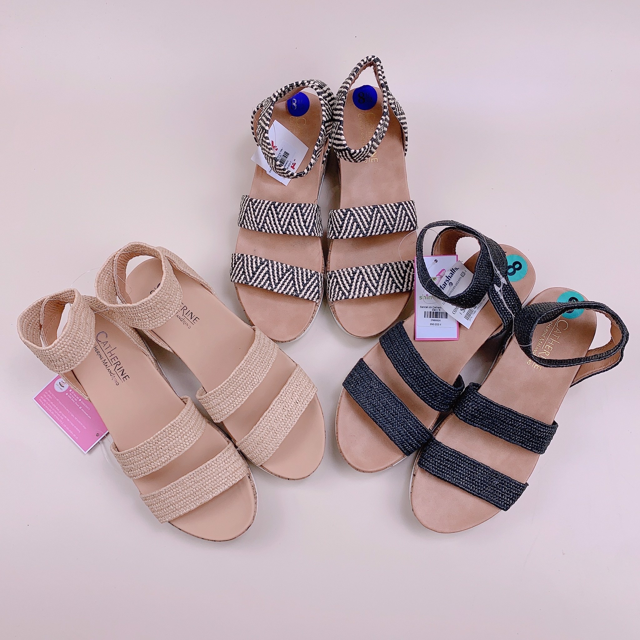 Sandal cói Catherine Mẹ - 3 màu