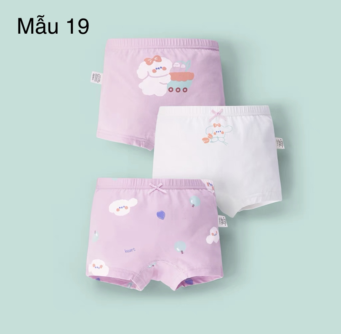 Set 3 chip đùi nhiều mẫu BG size 100 - 160