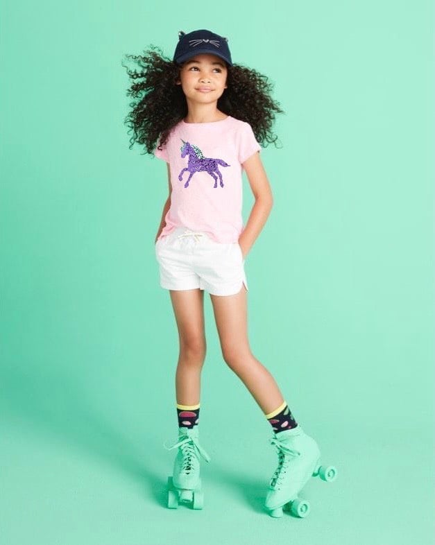 Áo cotton Gapkids kim sa / kim tuyến / thêu nhiều hình BG size 5 - 14y