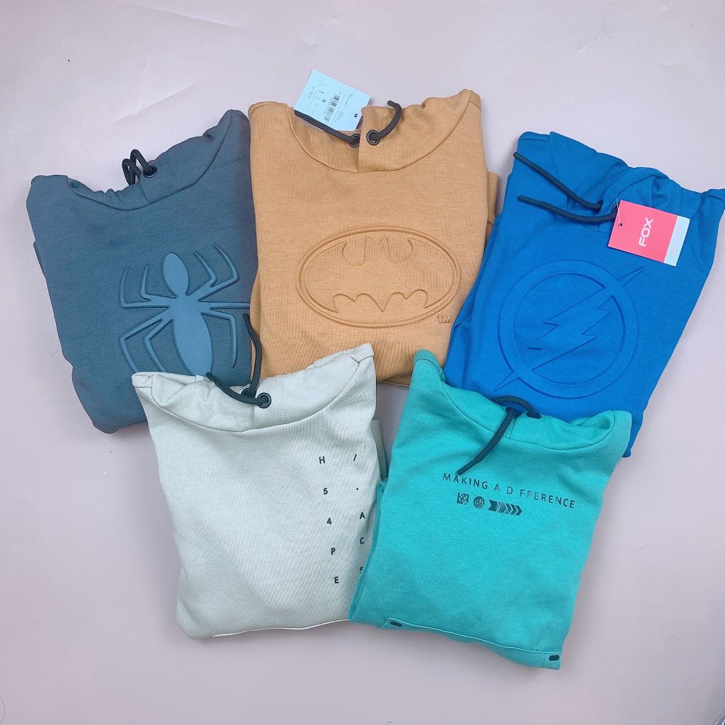 Áo nỉ FOX nhiều màu BT size 4- 18y