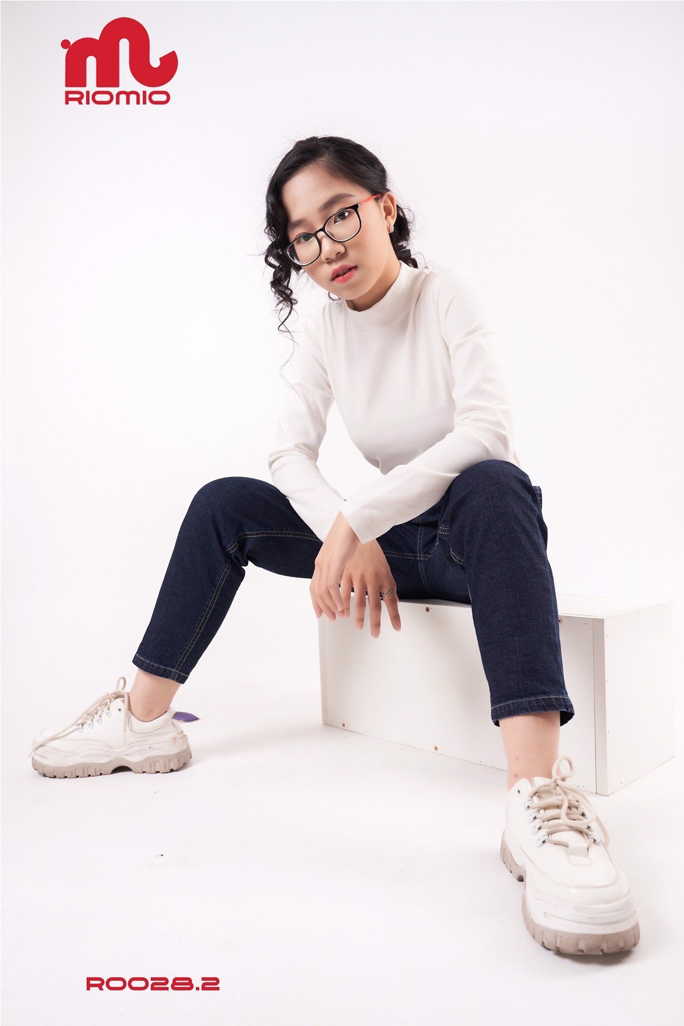 Quần jean đại nữ Riomio dáng baggy 2 màu S-XL