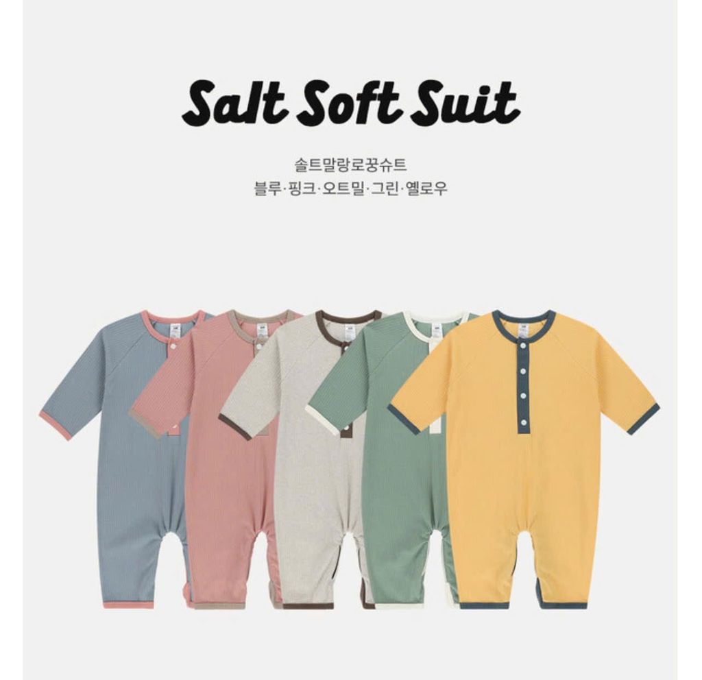Body nỉ tăm xuất Hàn phối nhiều màu size 80 - 120