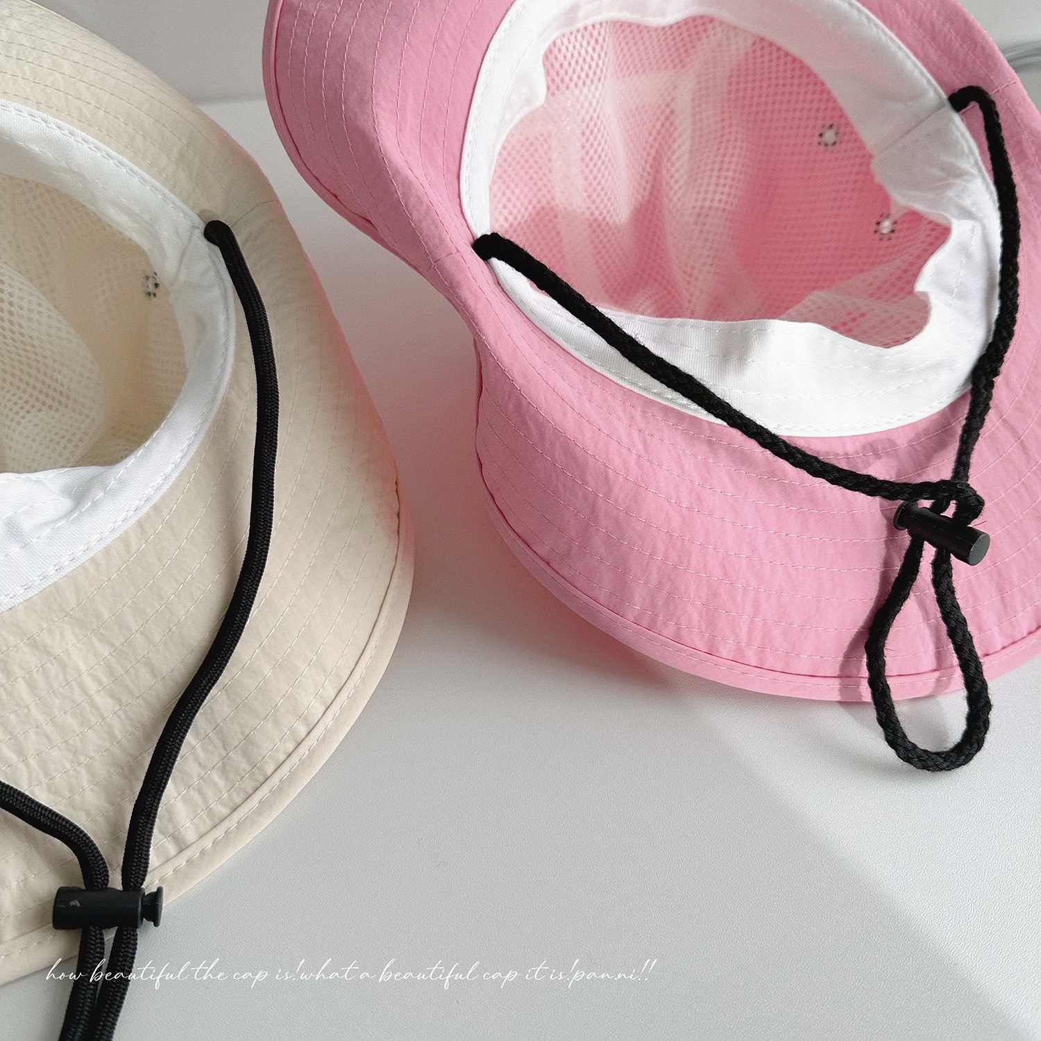 Mũ vải dù tai bèo in nơ 6 màu ( Free size 52 - 54cm )