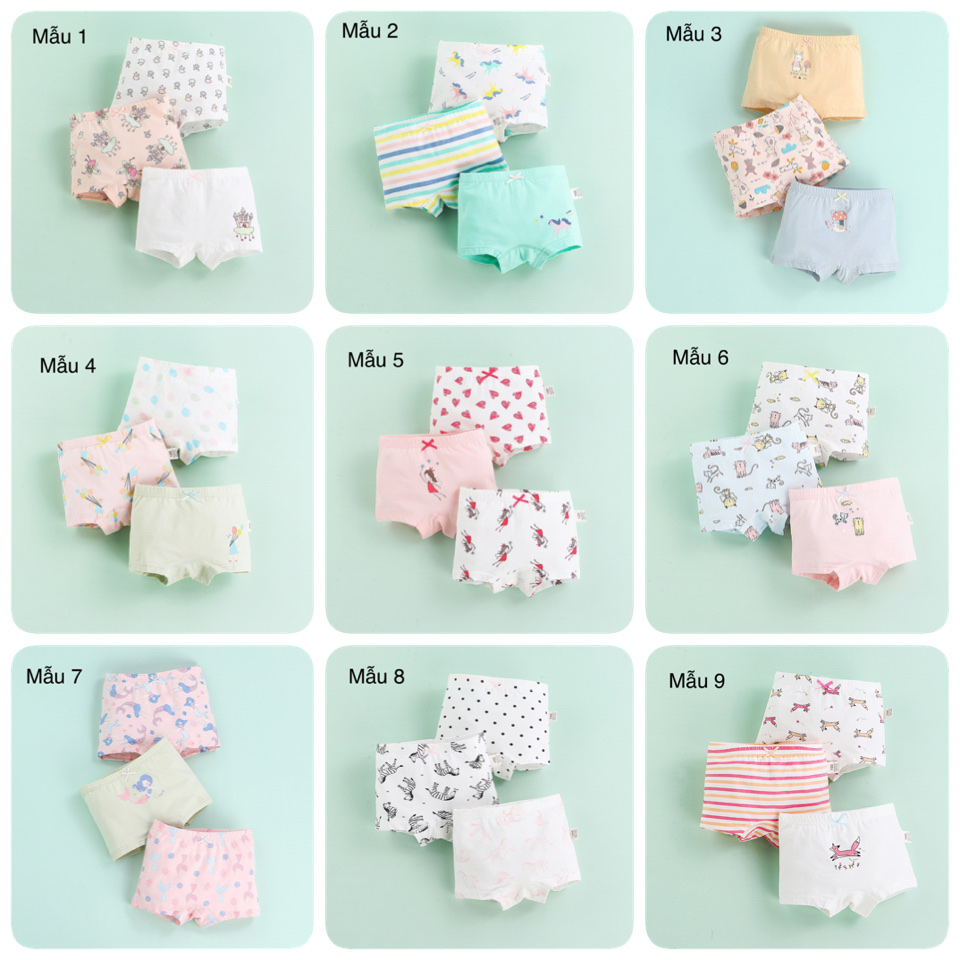 Set 3 chip đùi nhiều mẫu BG size 100 - 160