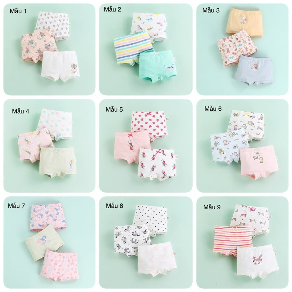 Set 3 chip đùi nhiều mẫu BG size 100 - 160