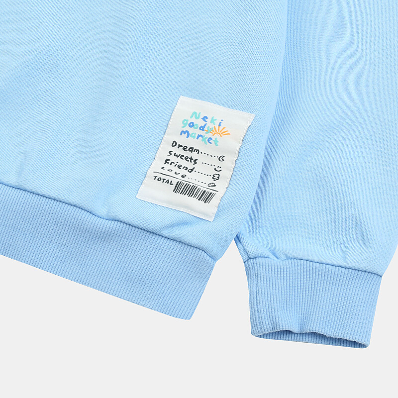 Áo nỉ da cá Nepa màu xanh in ngực hình chuối size 100 - 165