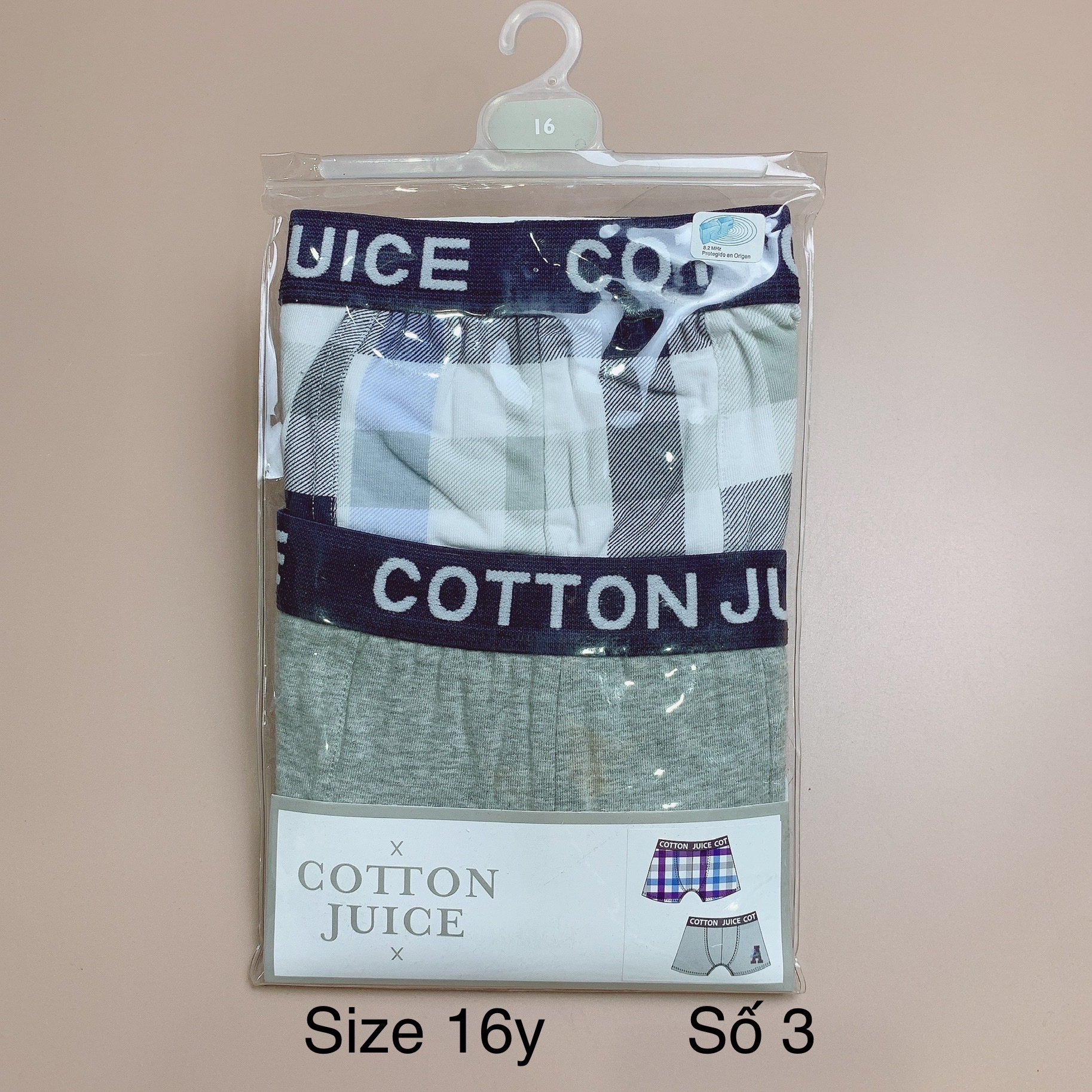 [16y] Set 2 quần sịp đùi Cotton Juice bé trai - (số 1-4)