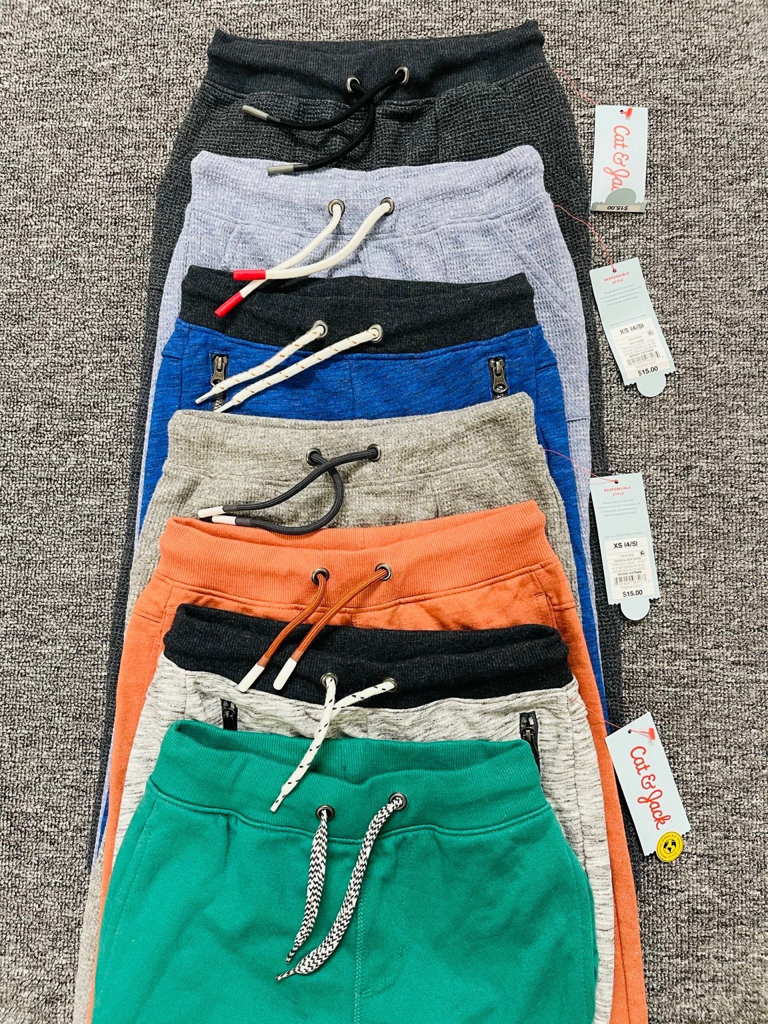 Quần nỉ da cá jogger Cat & Jack nhiều màu size 5-18y