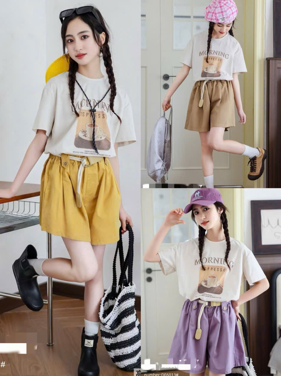 Bộ QC Morning dòng đại bé gái size 130-170