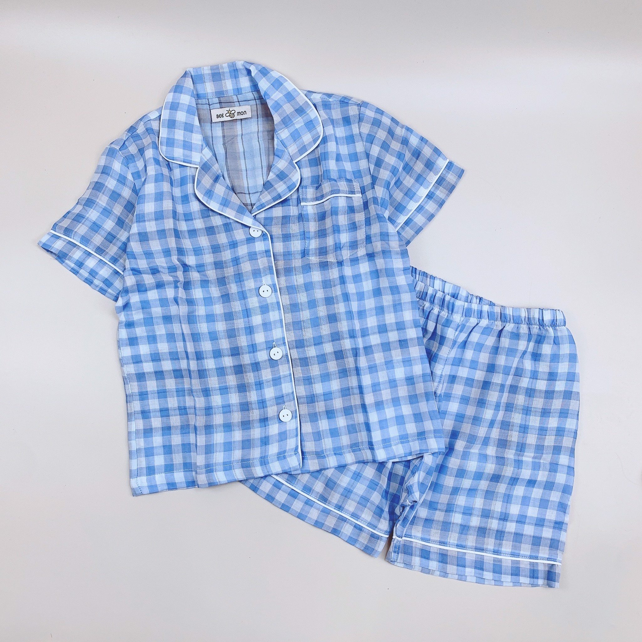 Pyjama muslin Bee Mon Caro 4 màu cho Bé và Mẹ