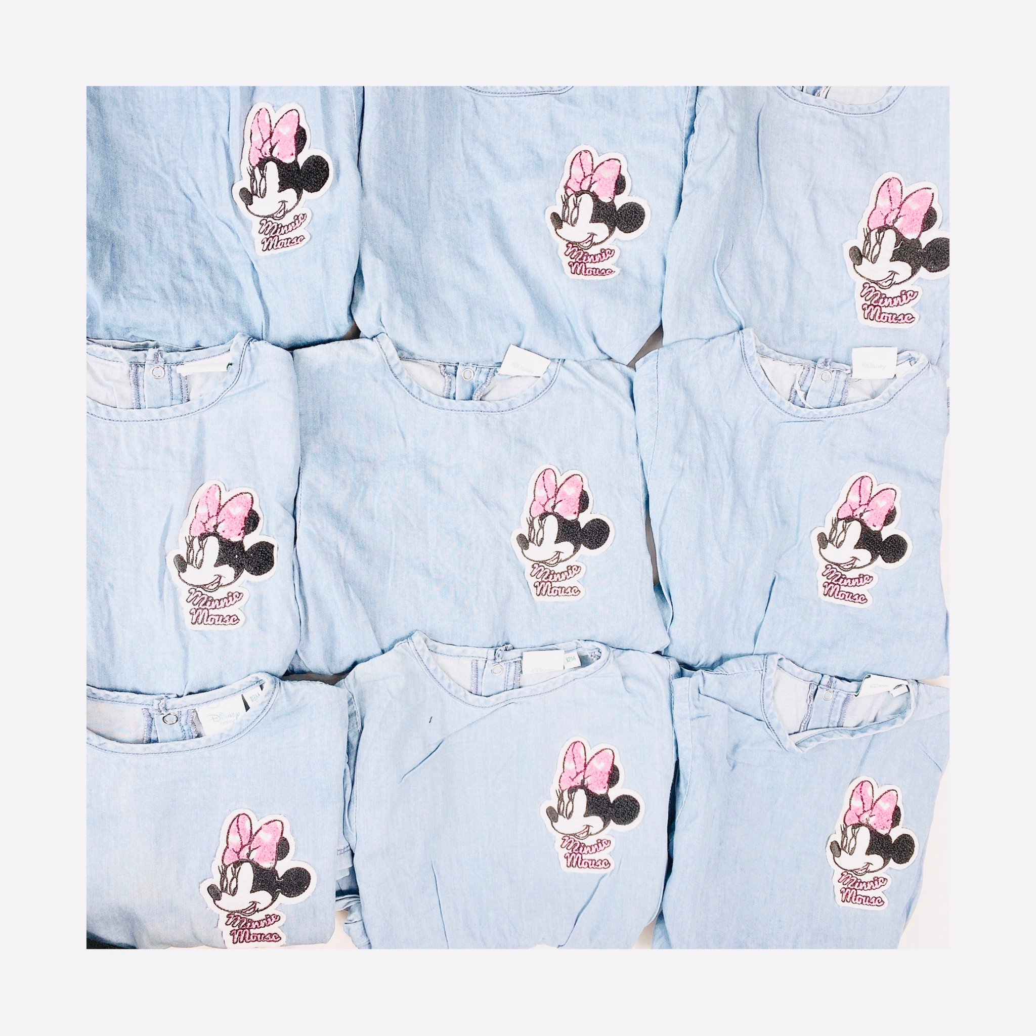 Váy denim Minnie mouse xanh jean 2 màu BG