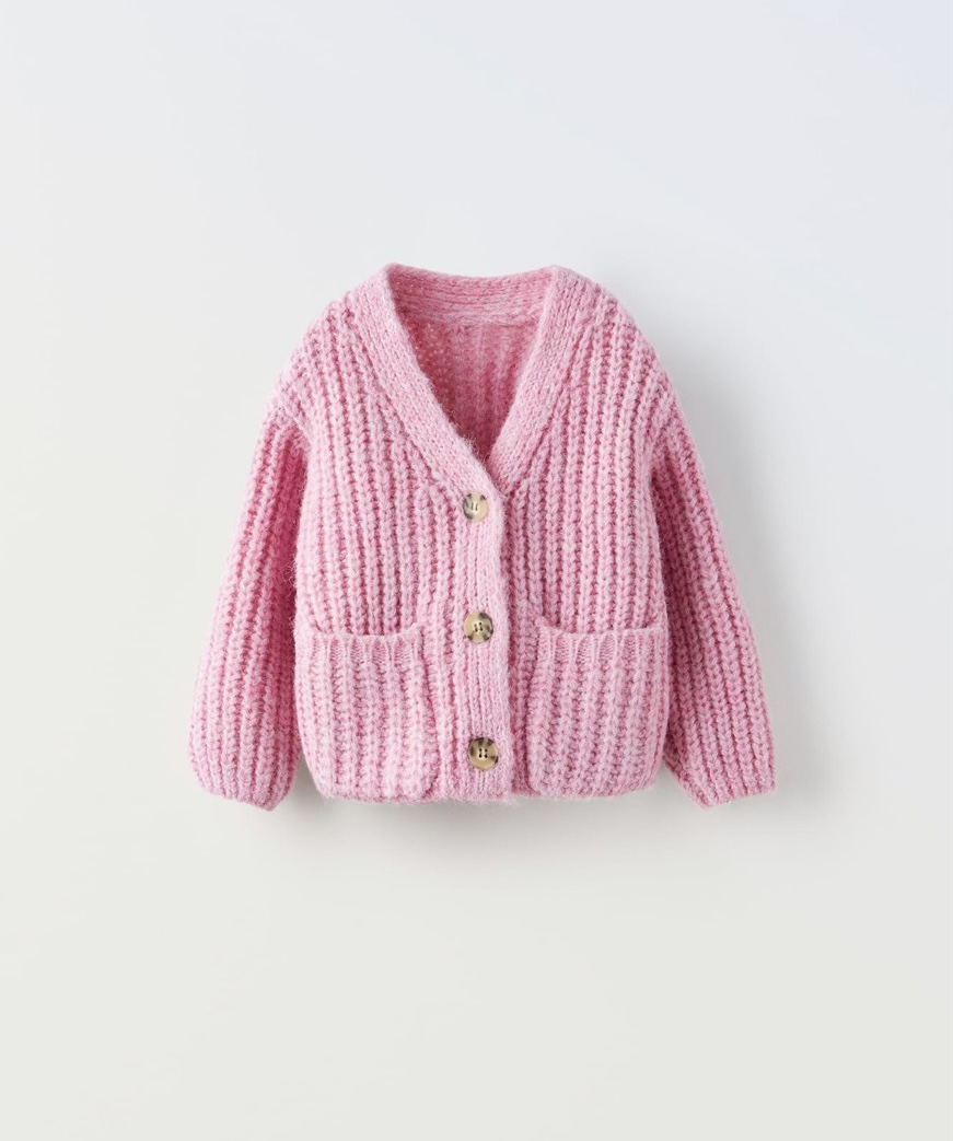 Cardigan len Zara 4 màu size 12m - 6y