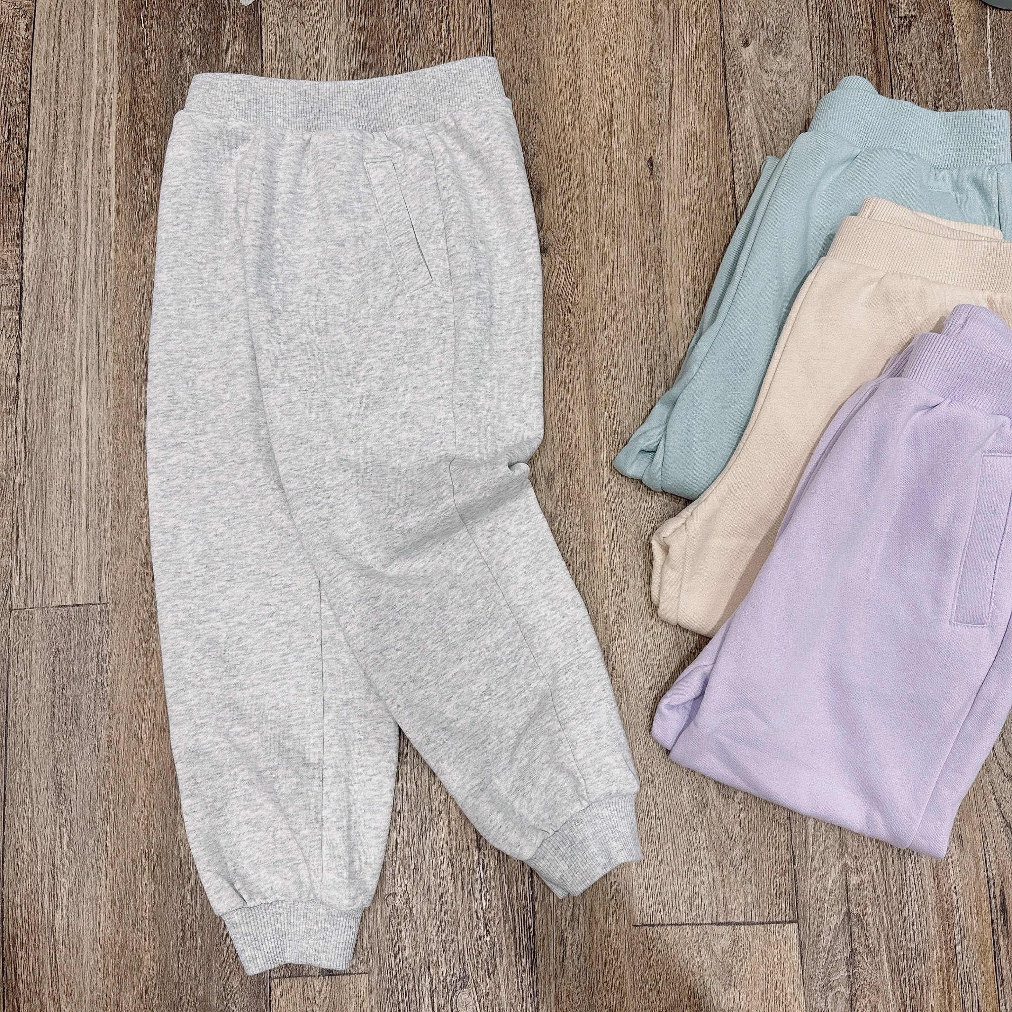 Quần jogger nỉ bông Topten xuất Hàn dư xịn nhiều màu cho bé size 120-160