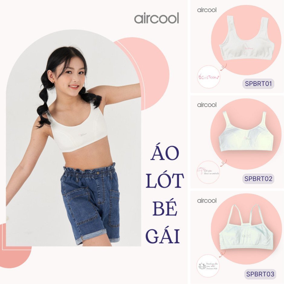 Áo bra Aircool cho Bé Gái size M / L / XL ( 8 - 15y )