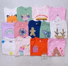 BM2 - Áo Cotton on dư xịn nhiều màu cho bé gái hoạ tiết thêu, 3D size 2-10y