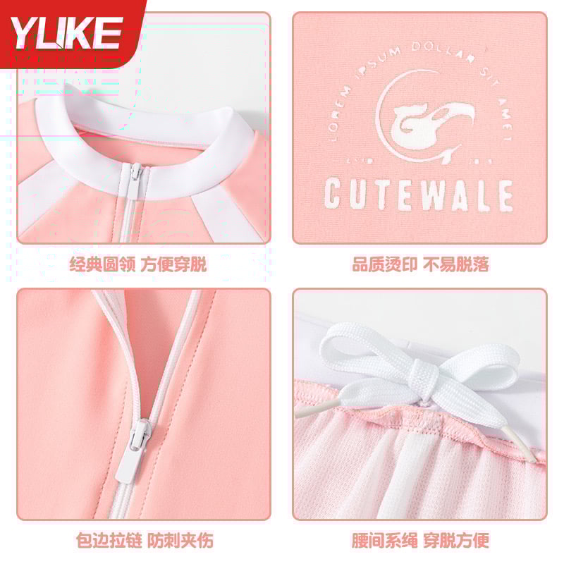 2379 - Bộ bơi YUKE dòng đại 2 màu cho bé gái size 150-190