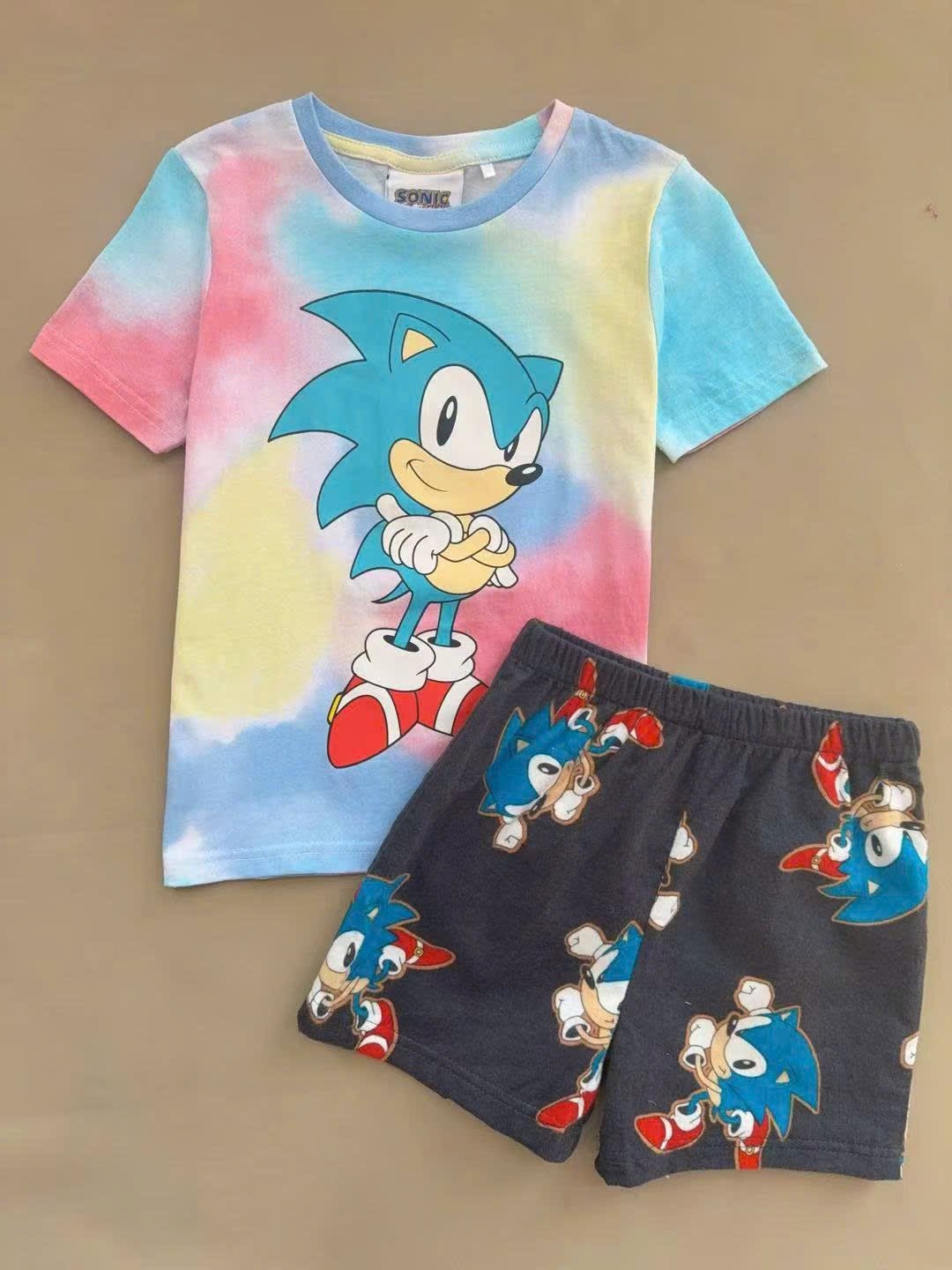 Bộ cotton dư xịn họa tiết Sonic, Ninja rùa, Hot wheels nhiều màu bé trai size 1-8y