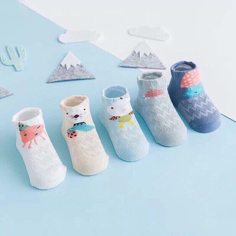 Set 5 tất lưới Tiny alpaca BTBG