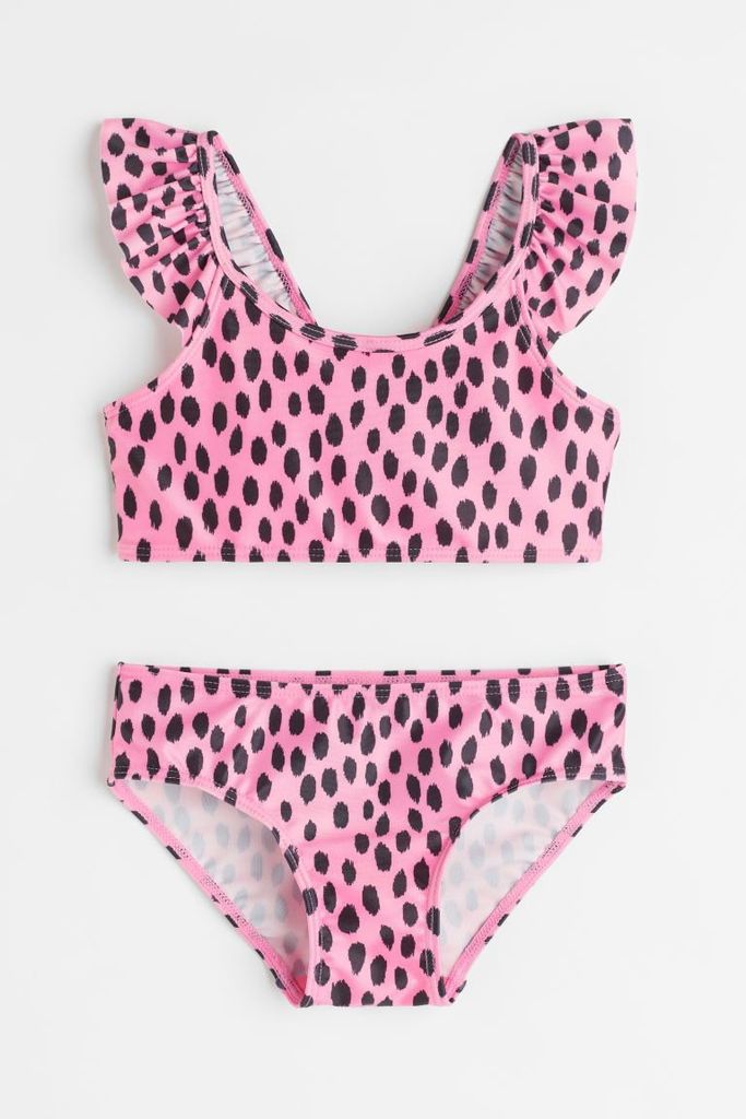 Bộ bơi rời HM màu hồng chấm đen size 2 - 10y