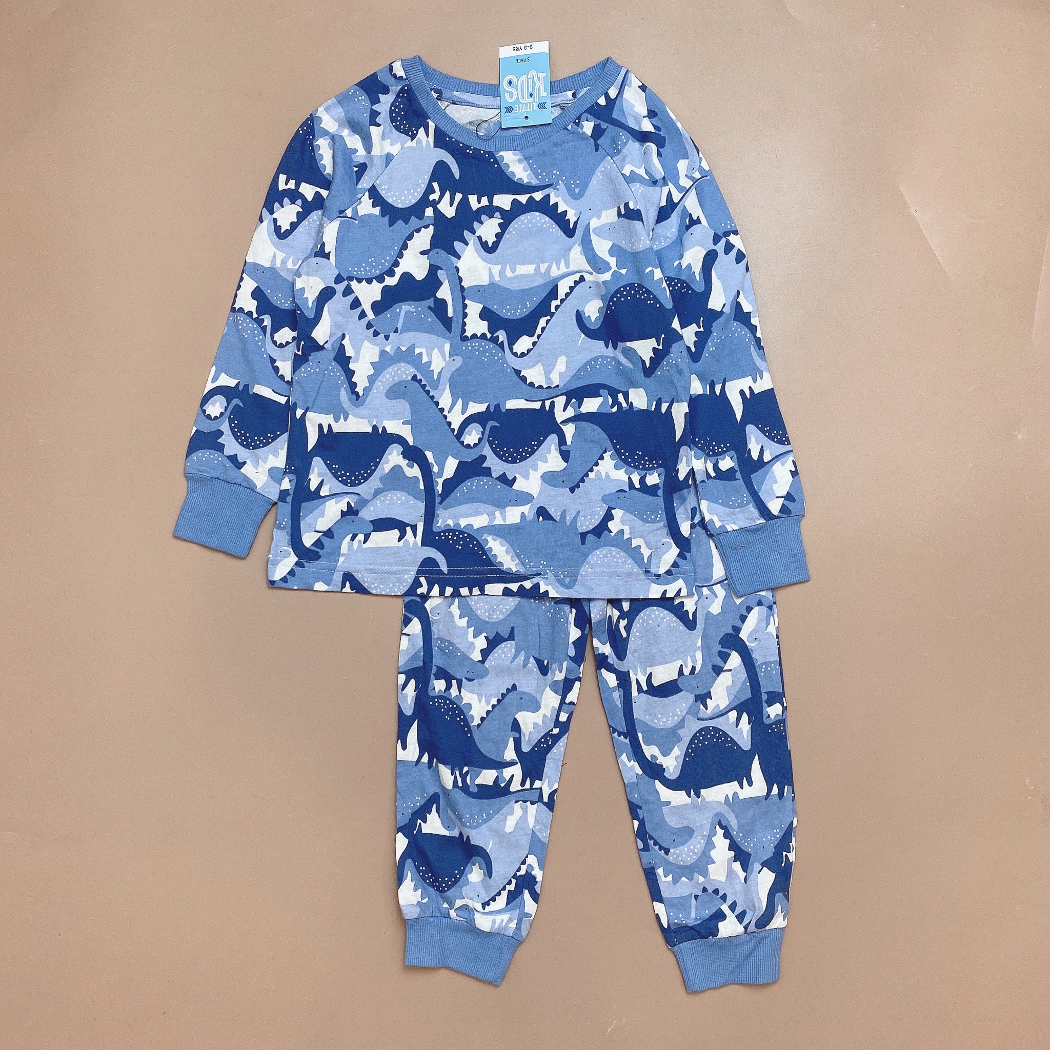 Bộ cotton Matalan nhiều hình khủng long BT size 9m - 6y