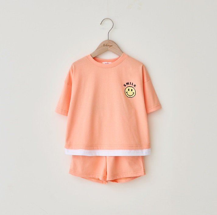 Bộ cotton Bebezoo mặt cười 3 màu BTBG size 100-150