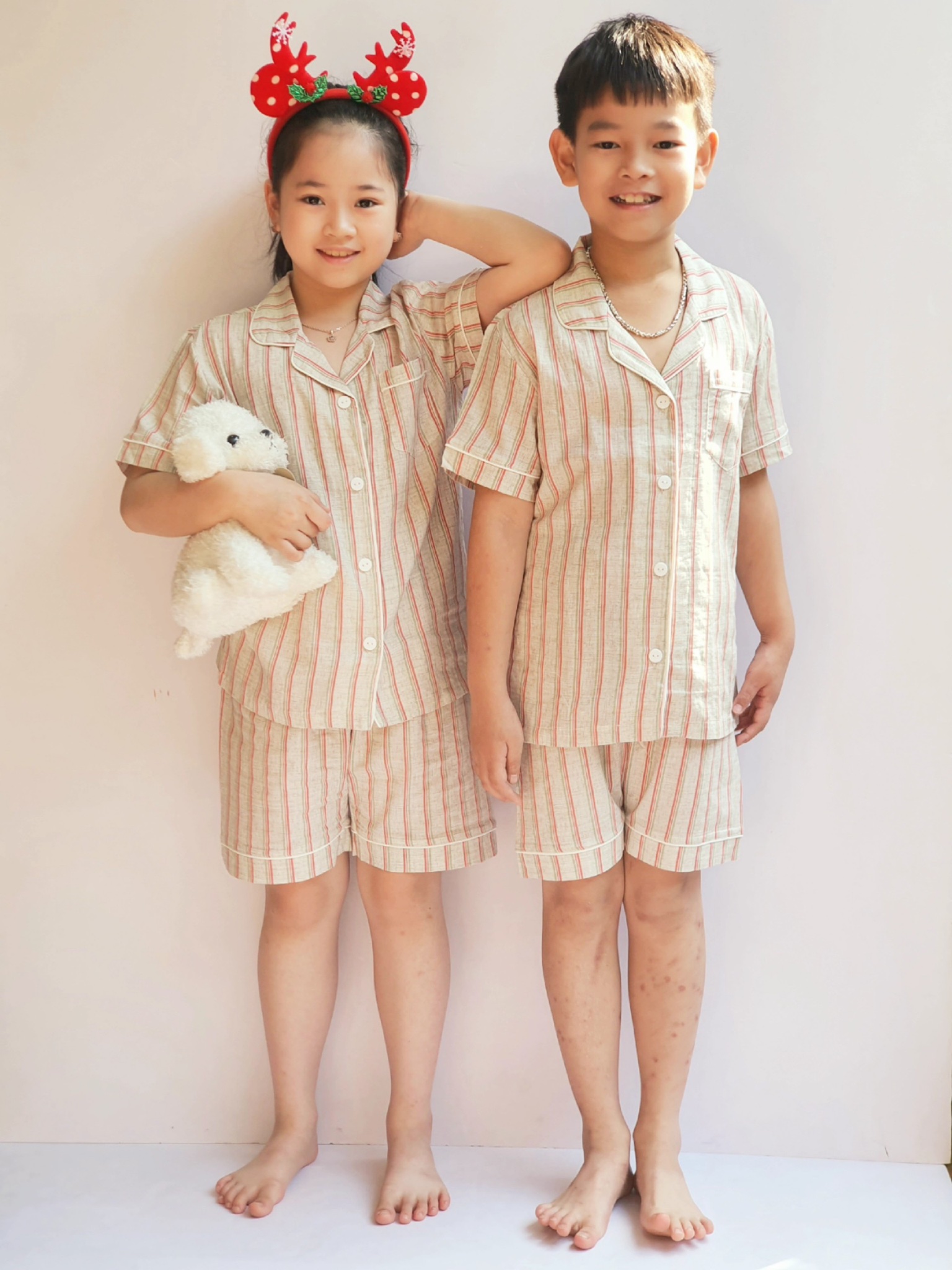 Bộ thô Pyjama Bee Mon 3 họa tiết cho Mẹ và Bé