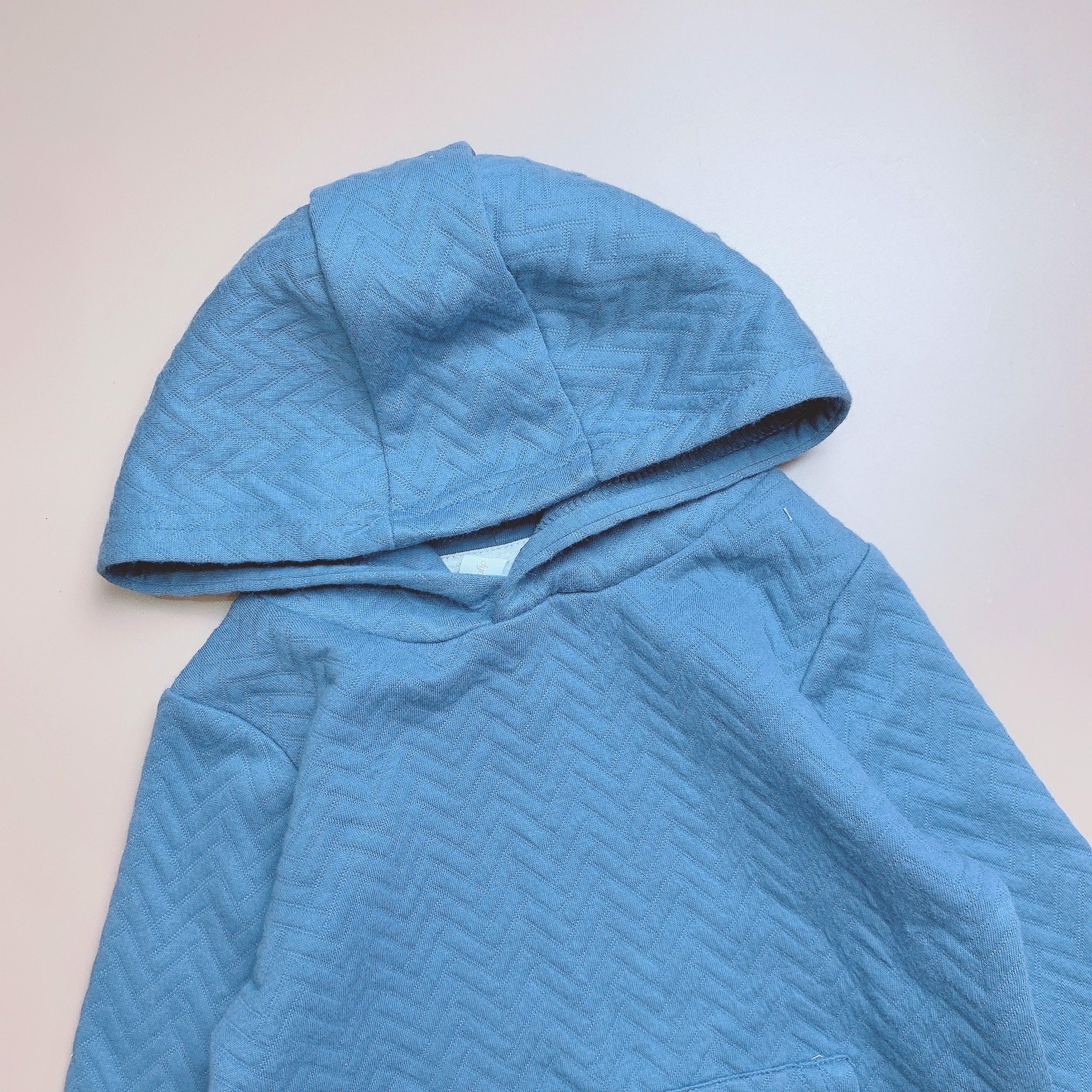 Áo nỉ hoodie dymples màu xanh túi bụng