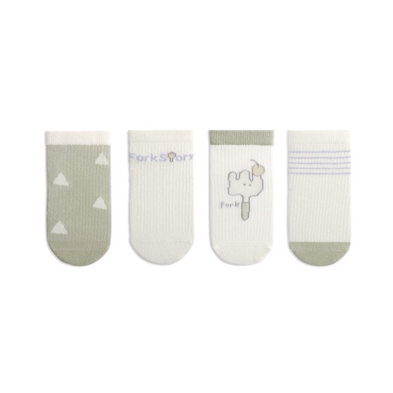 Set 4 tất lưới cao cổ Nemo Baby in hình 4 tông màu