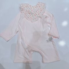 Body Agabang kèm yếm màu hồng yếm hoa cho bé size 70