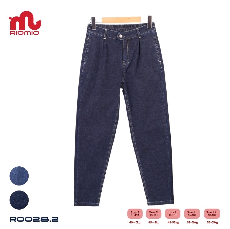 Quần jean đại nữ Riomio dáng baggy 2 màu S-XL