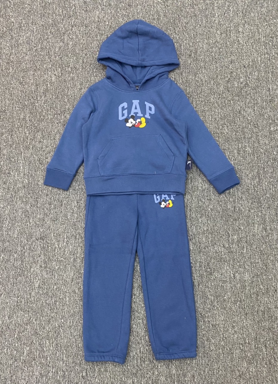 Bộ nỉ bông Babygap in hình mickey nhiều mẫu size 6m - 5y