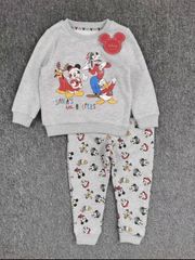 Bộ nỉ bông Primark ghi mickey noel