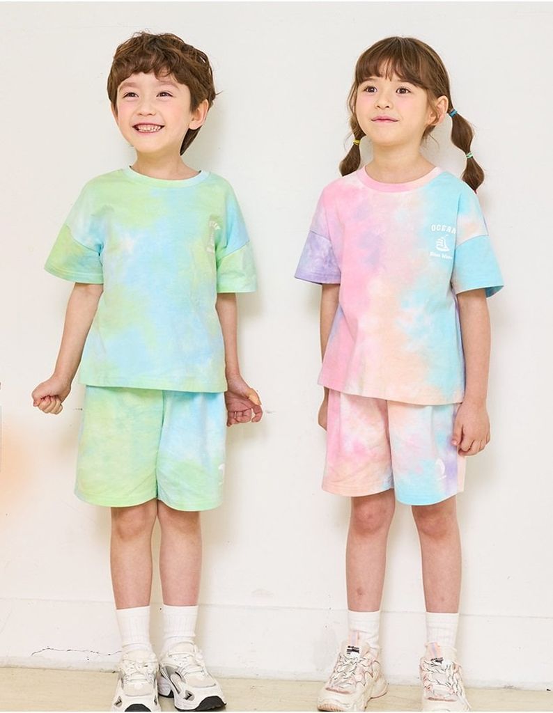 Bộ cotton loang sắc màu Bebezoo 3 màu BTBG size 100-150