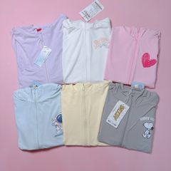 Áo khoác chống nắng vải dệt +50UPF nhiều màu họa tiết ngẫu nhiên size 110-160