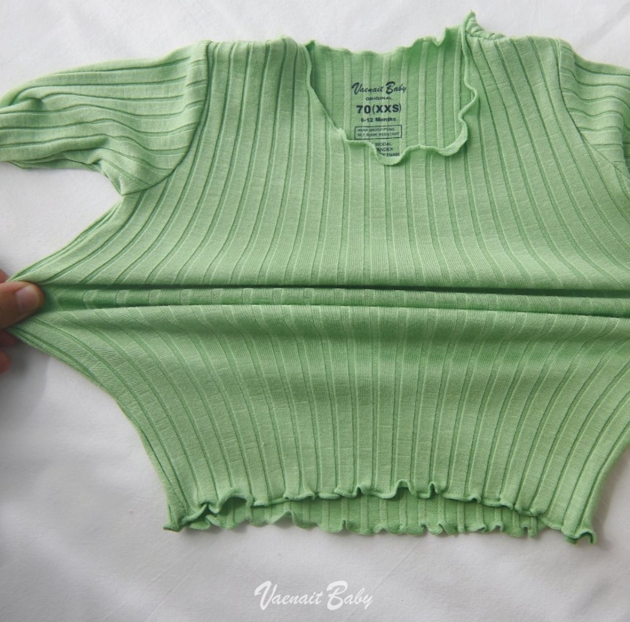 Bộ thun tăm Vaenait Baby xuất Hàn bèo gấu 5 màu size 70 - 150