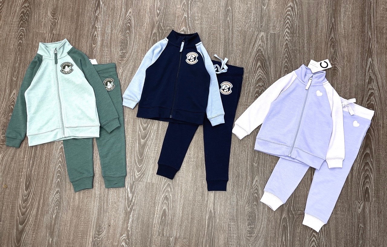 Bộ da cá Merino Wool Content vai giác lăng phối màu size 92 - 140