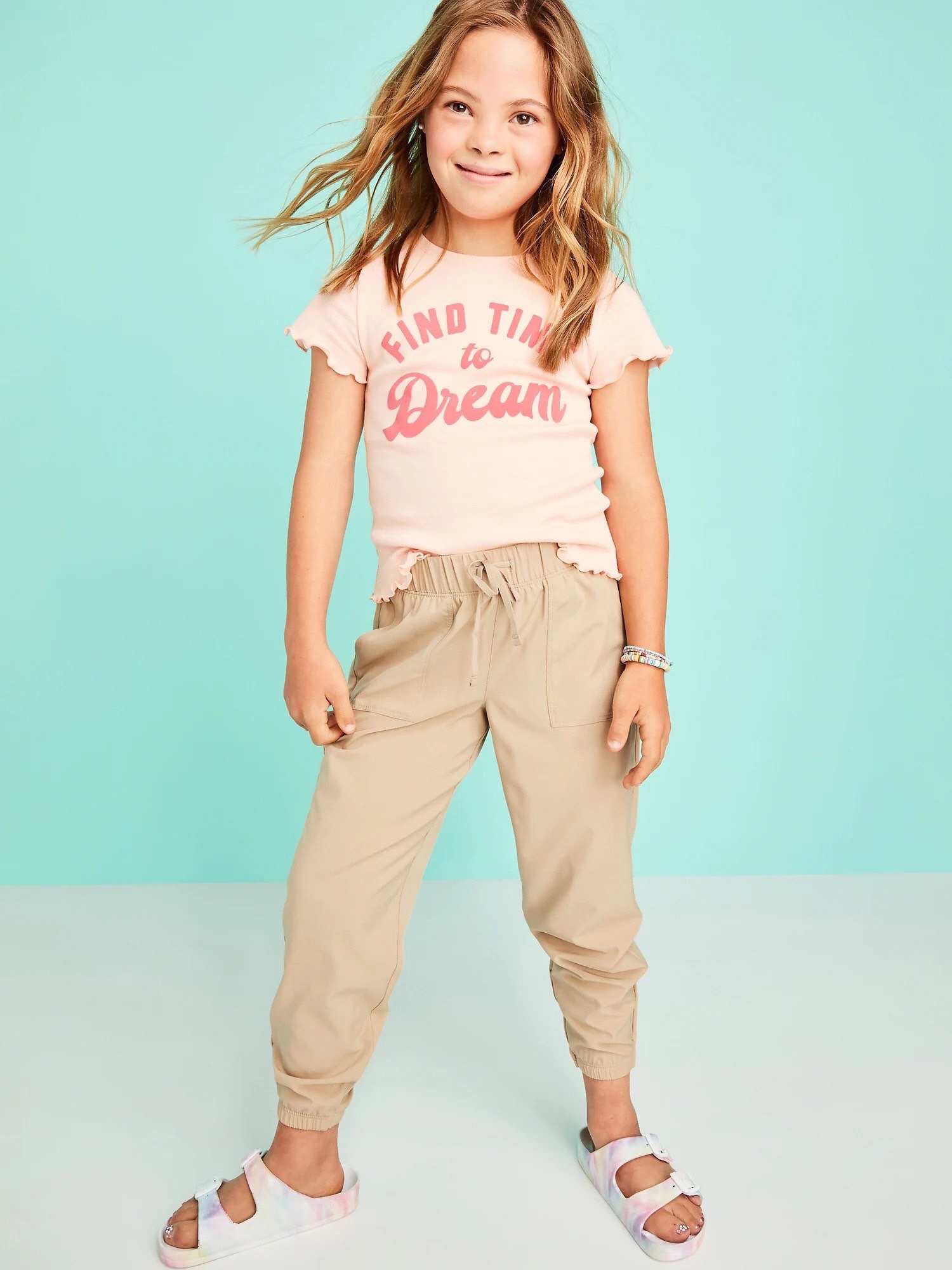 Quần gió Oldnavy dài bo gấu BTBG