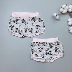 [30%] Quần short cotton Disney minnie ghi hồng