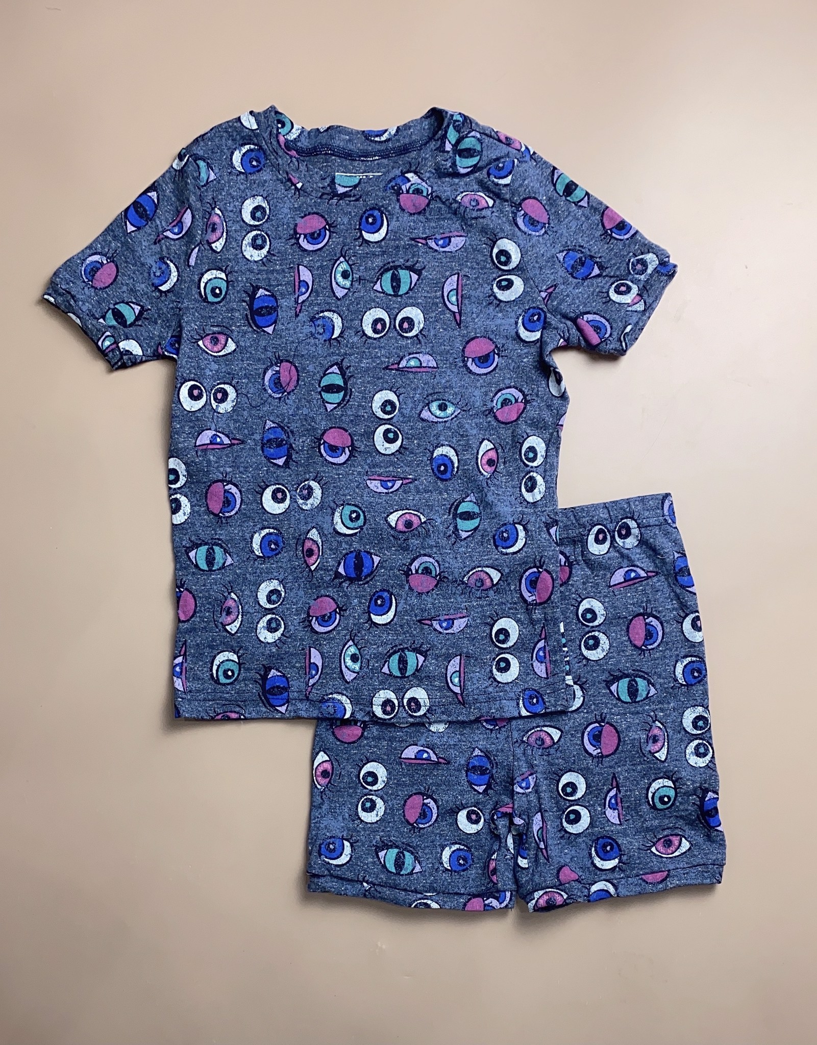 Bộ cotton Kirkland BT - màu ghi hình đôi mắt in tràn